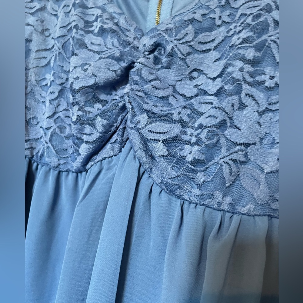 Torrid size 0 Blue Lace Mini Dress - Picture 4 of 6